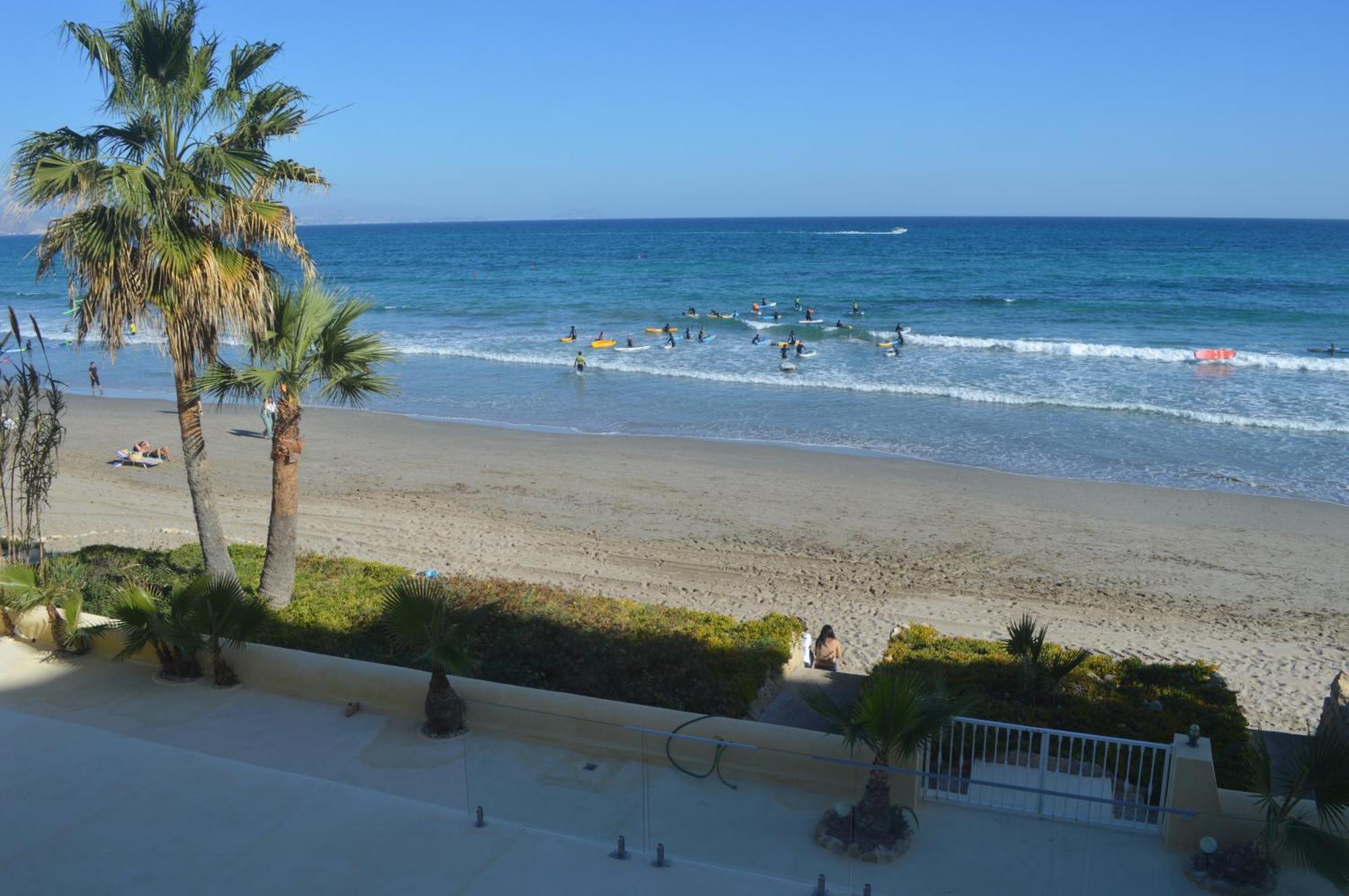 Maravilloso Apartamento Amanecer Cabo A Pie De Playa Y Mar En Chalet Roquetes Alicante Extérieur photo