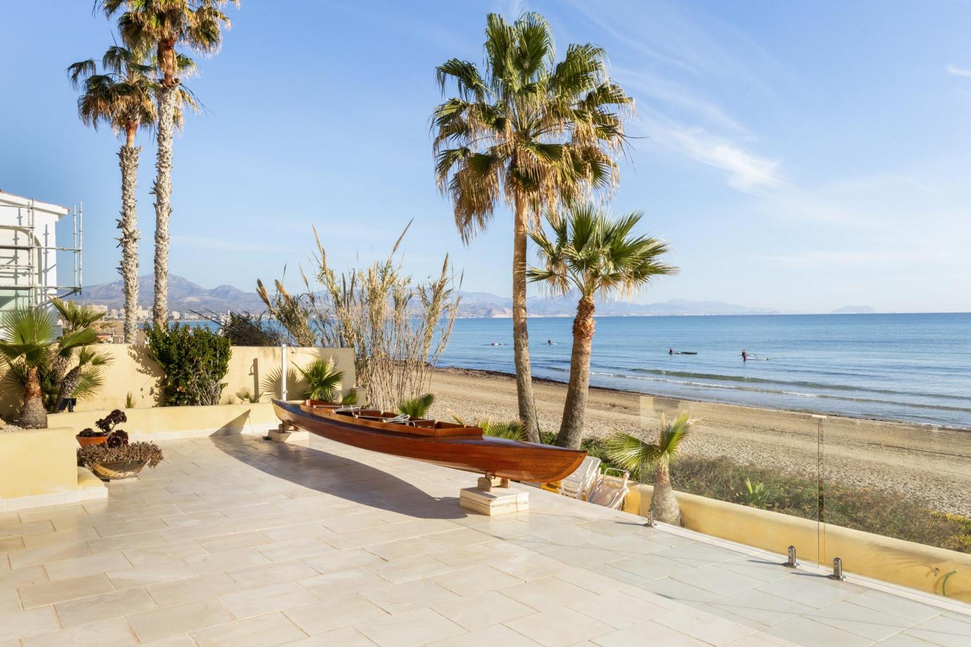 Maravilloso Apartamento Amanecer Cabo A Pie De Playa Y Mar En Chalet Roquetes Alicante Extérieur photo